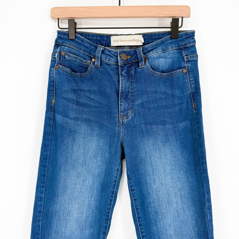 Soft Surroundings Ultimate Straight Cropped Jeans Size 6 - Picture 3 of 10